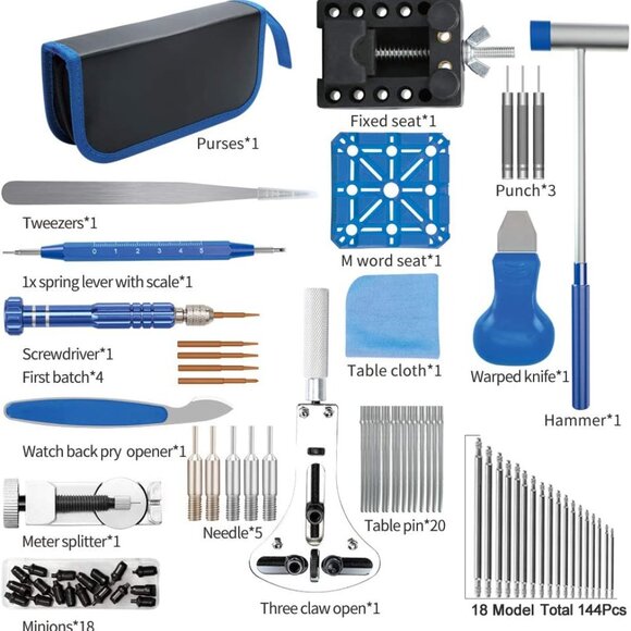 Watch Repair Tool Kit, Lifegoo Upgraded Version Watches Tools Kits - Picture 2 of 6